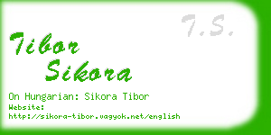 tibor sikora business card